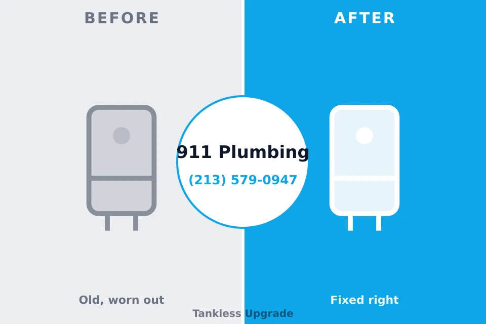 Before and after: plumbing repair Coalville, UT